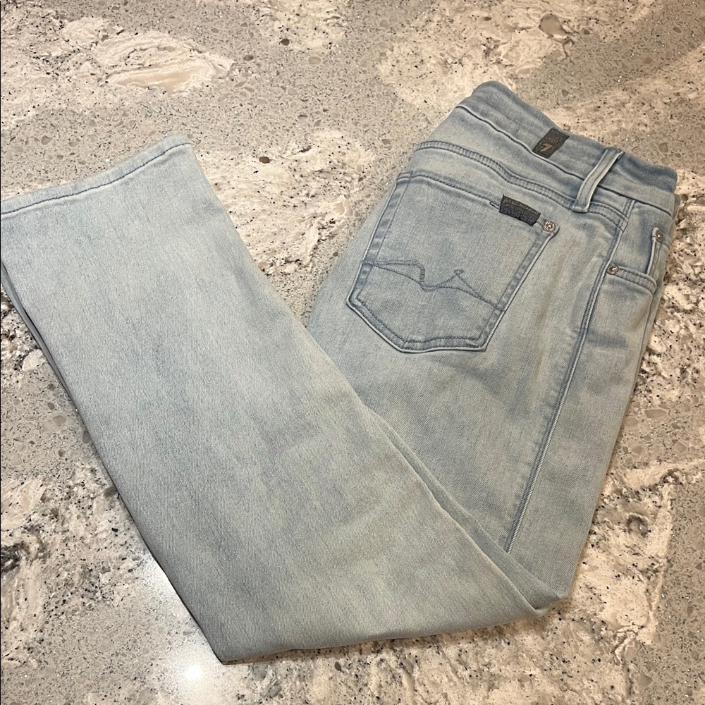 7 For All Mankind 7 For All Mankind Blue Straight Leg Size 29P